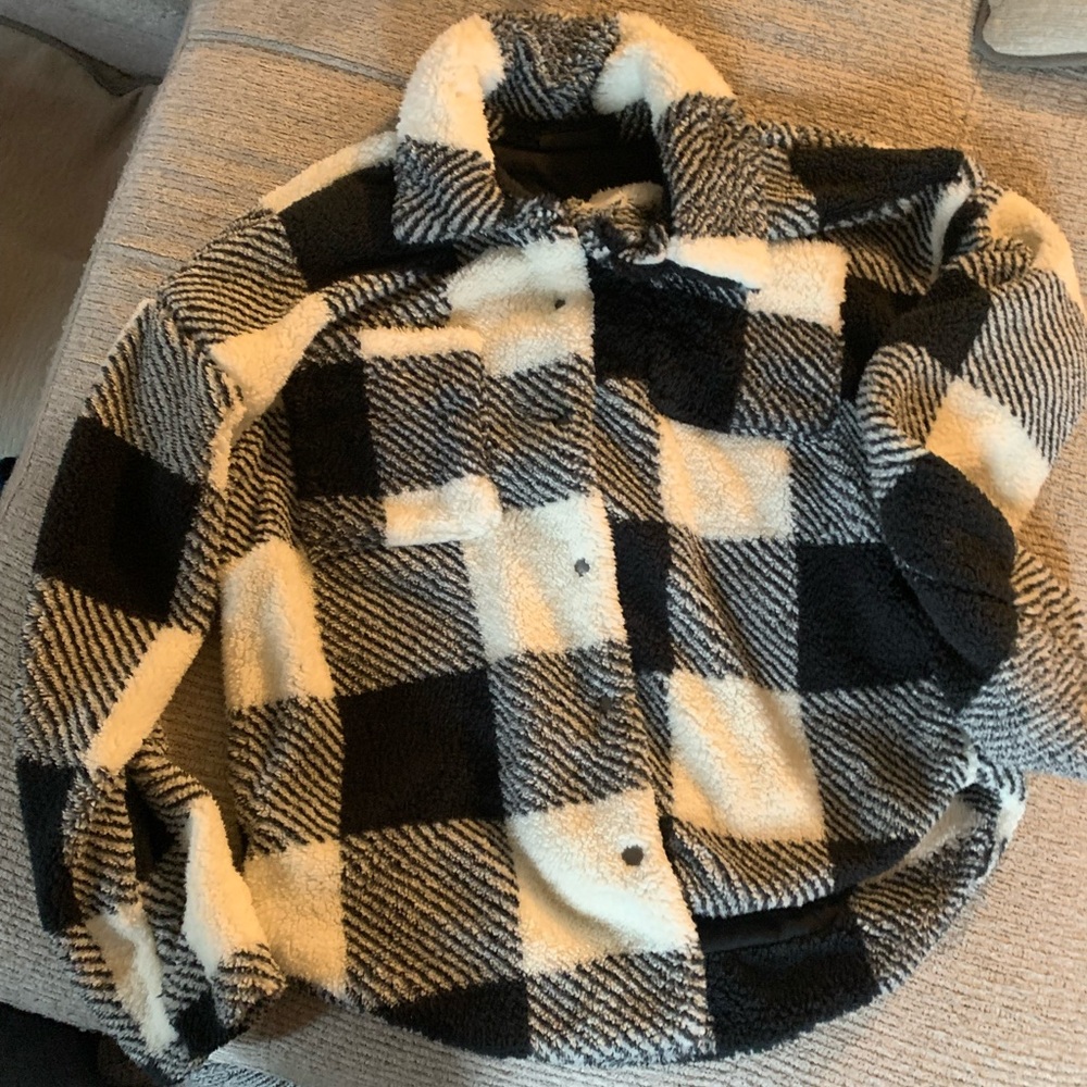 VICI Collection Plaid Coat